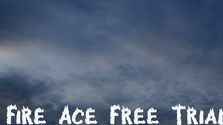 Fire Ace Free Trial Font