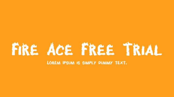 Fire Ace Free Trial Font