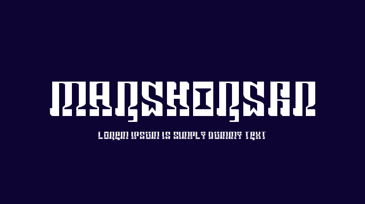 Marshorsbn Font