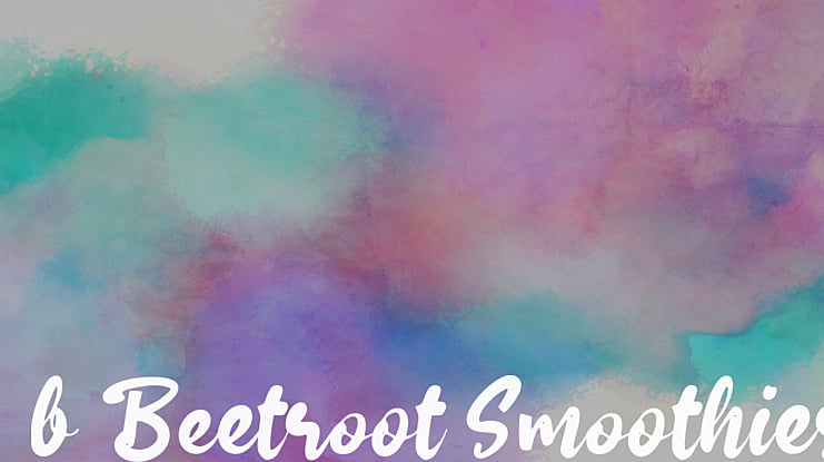b Beetroot Smoothies Font