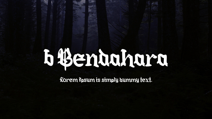 b Bendahara Font