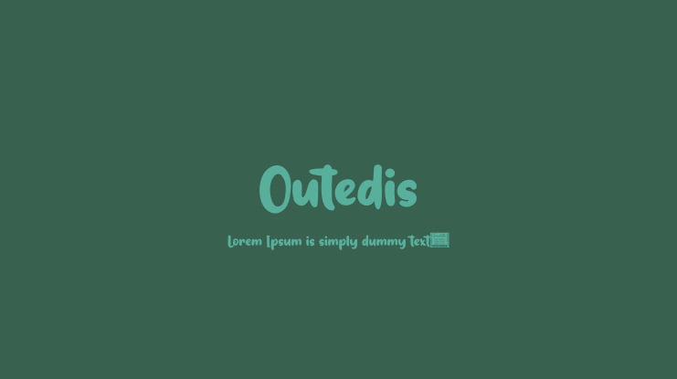 Outedis Font