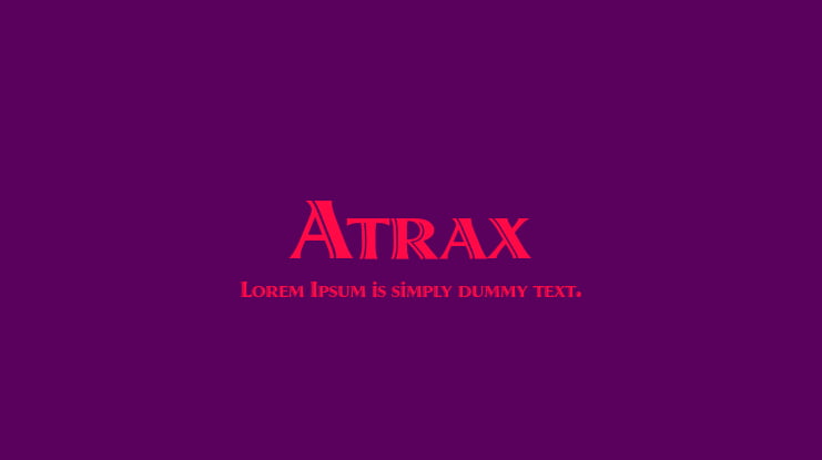 Atrax Font