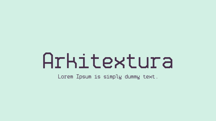 Arkitextura Font
