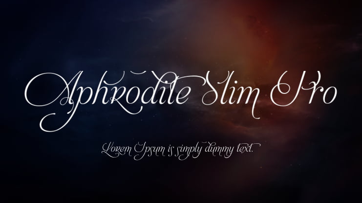 Aphrodite Slim Pro Font