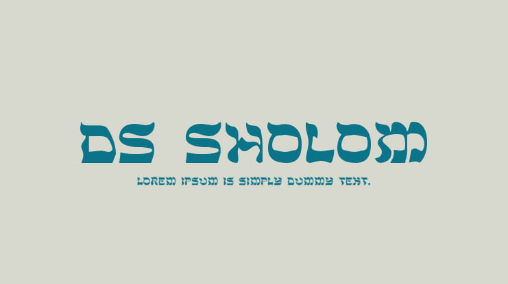 DS Sholom Font
