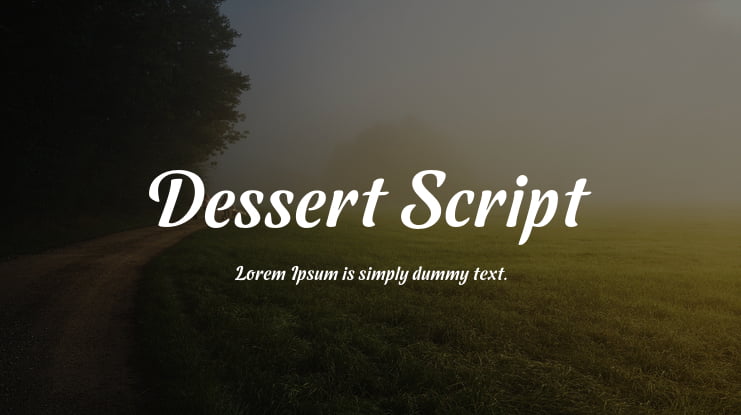 Dessert Script Font