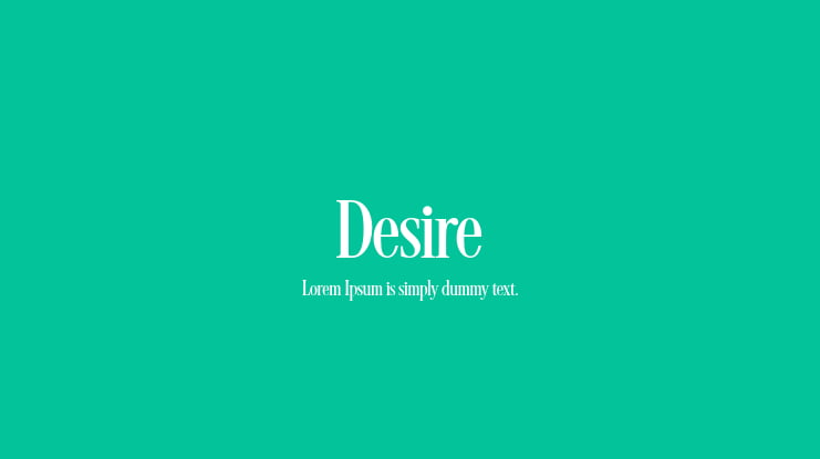 Desire Font