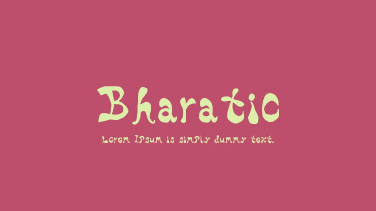 Bharatic Font Family