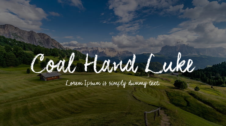 Coal Hand Luke Font