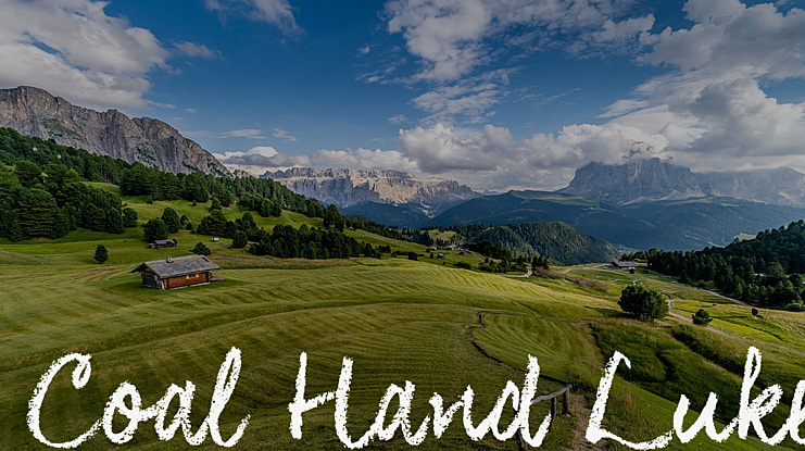 Coal Hand Luke Font