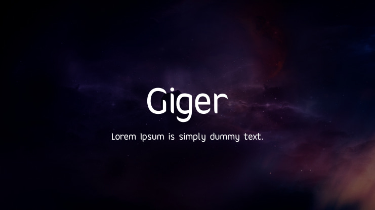 Giger Font