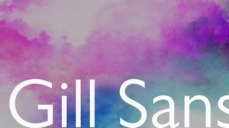 Gill Sans Font Family
