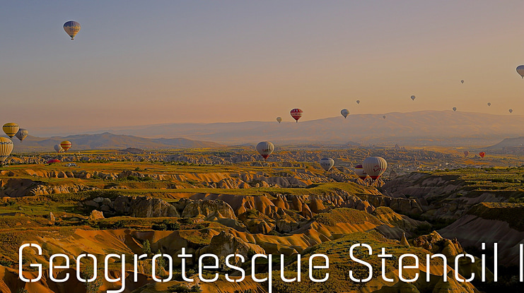 Geogrotesque Stencil B Font