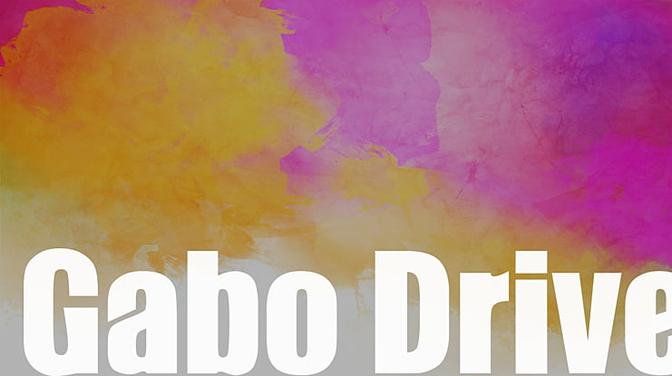 Gabo Drive Font