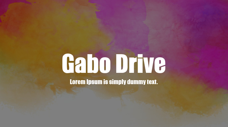 Gabo Drive Font