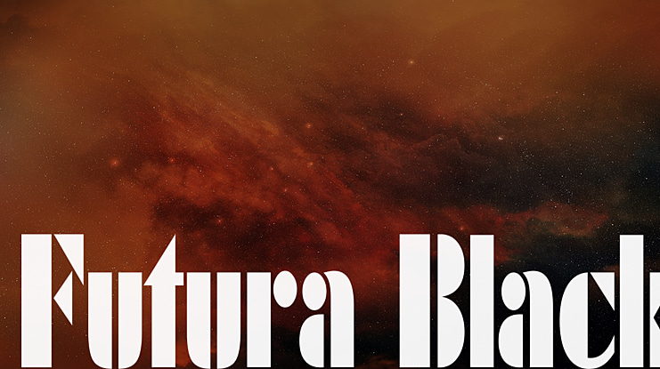 Futura Black Font