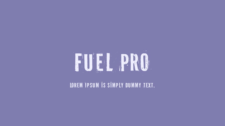 Fuel Pro Font