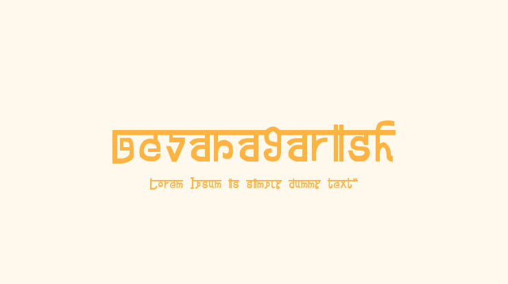 Devanagarish Font