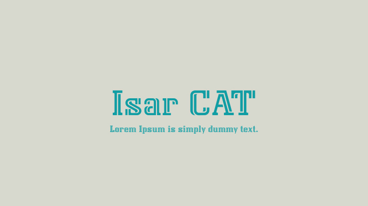 Isar CAT Font