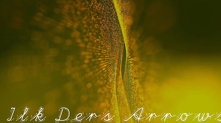 Ilk Ders Arrows Font Family