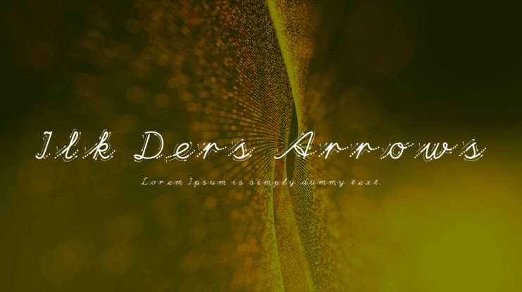 Ilk Ders Arrows Font Family