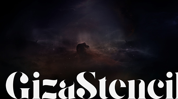GizaStencil Font Family