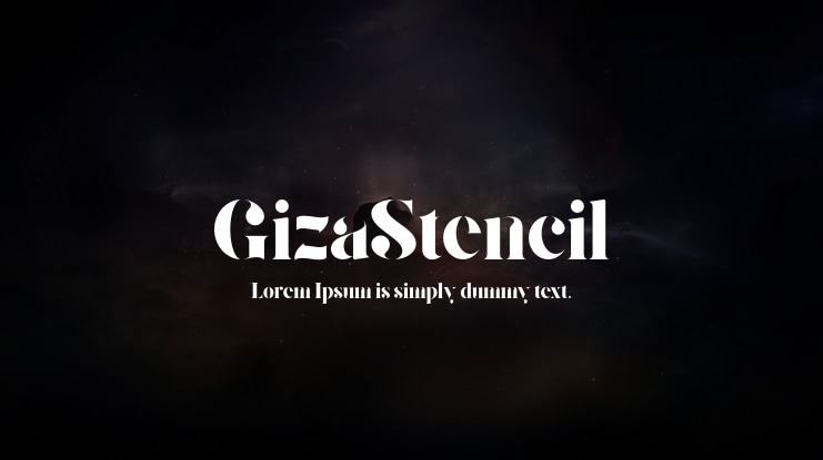 GizaStencil Font Family