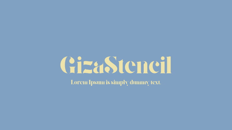 GizaStencil Font Family