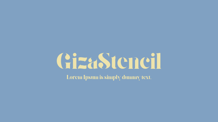 GizaStencil Font Family