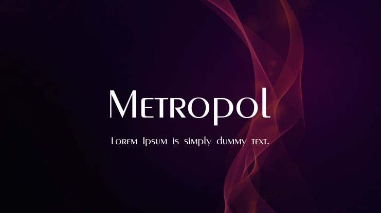 Metropol Font