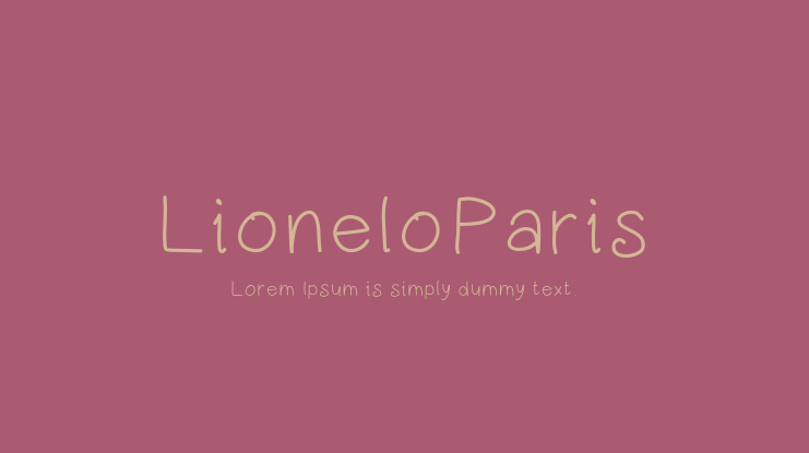LioneloParis Font