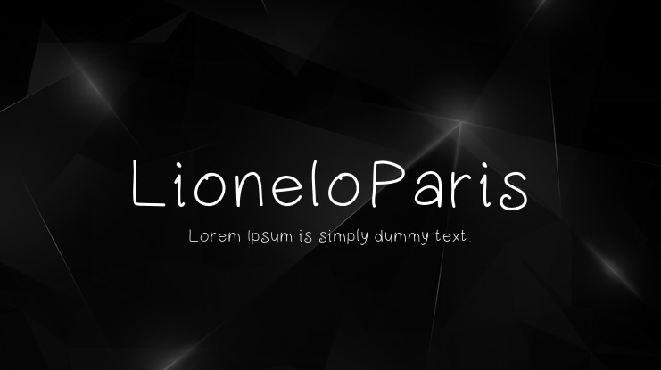 LioneloParis Font