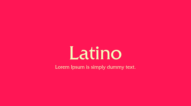 Latino Font