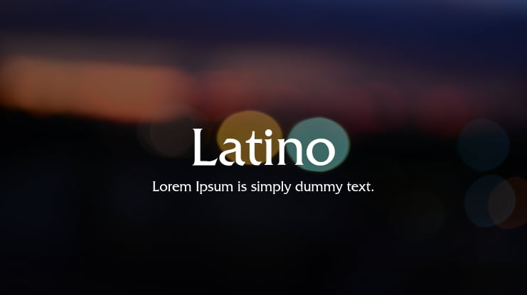Latino Font