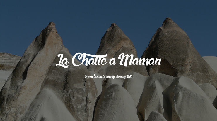 La Chatte a Maman Font