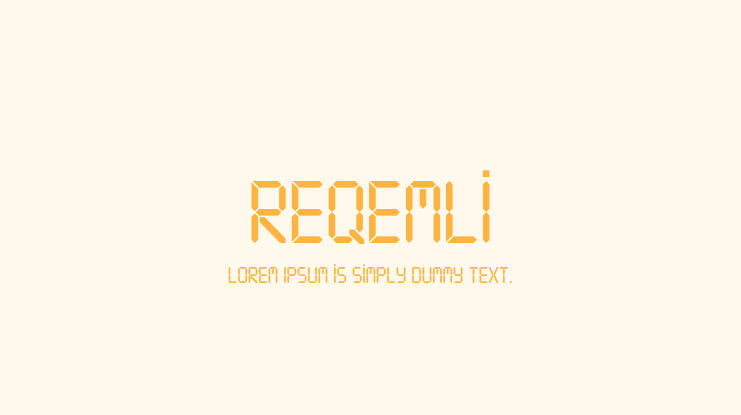 Reqemli Font