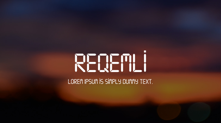 Reqemli Font