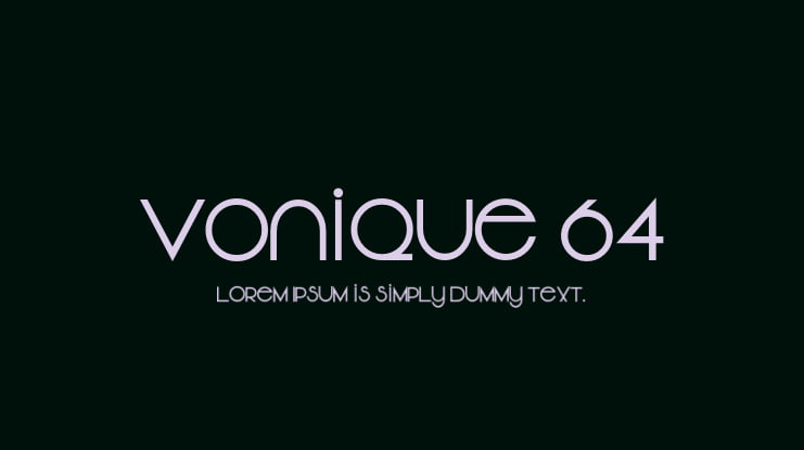 Vonique 64 Font