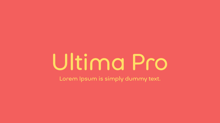 Ultima Pro Font Family
