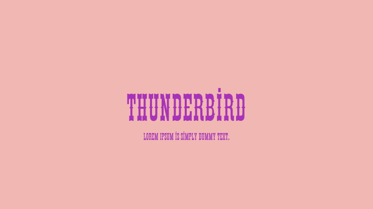 Thunderbird Font