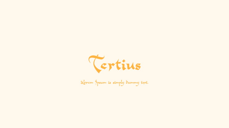 Tertius Font