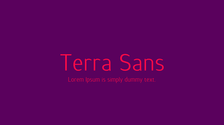 Terra Sans Font Family