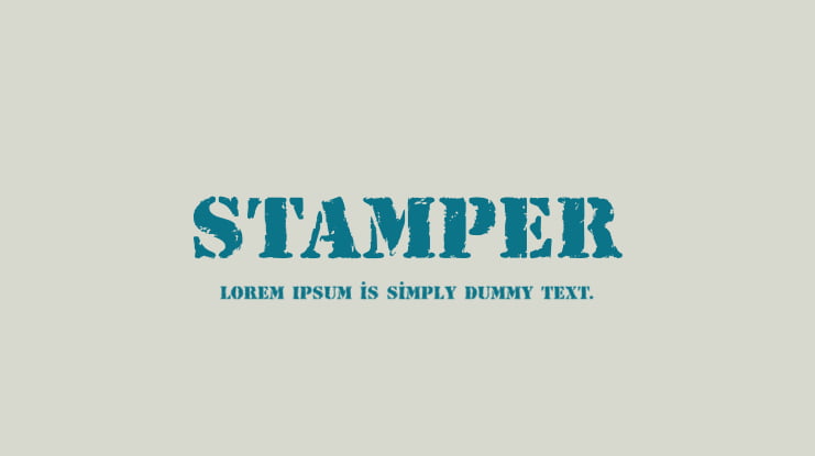 Stamper Font