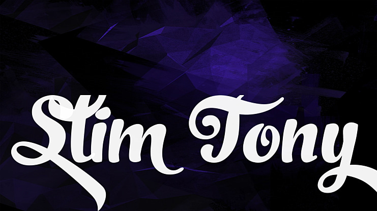 Slim Tony Font Family