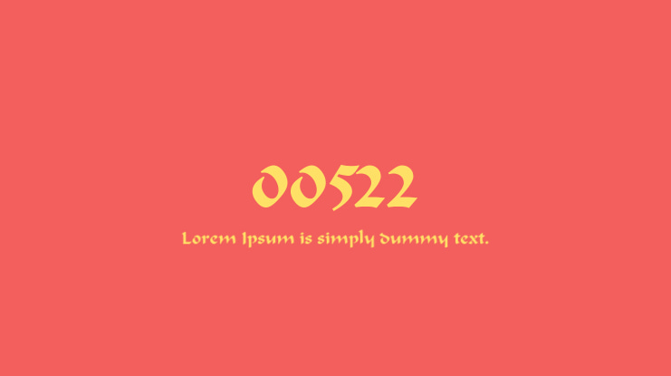 00522 Font