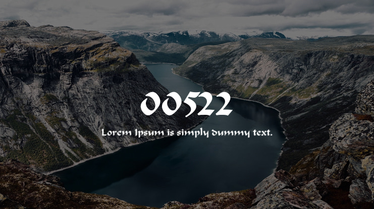 00522 Font