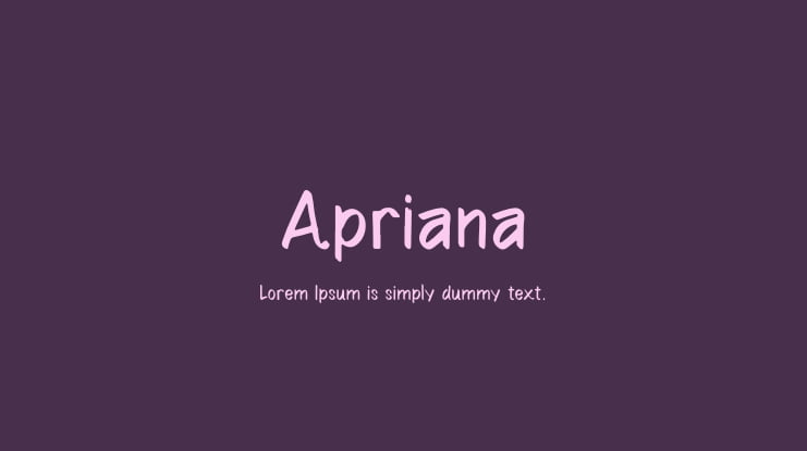 Apriana Font