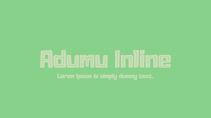 Adumu Inline Font Family