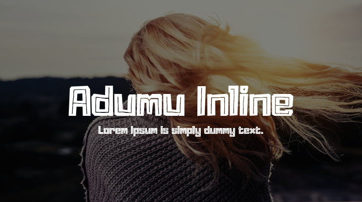 Adumu Inline Font Family
